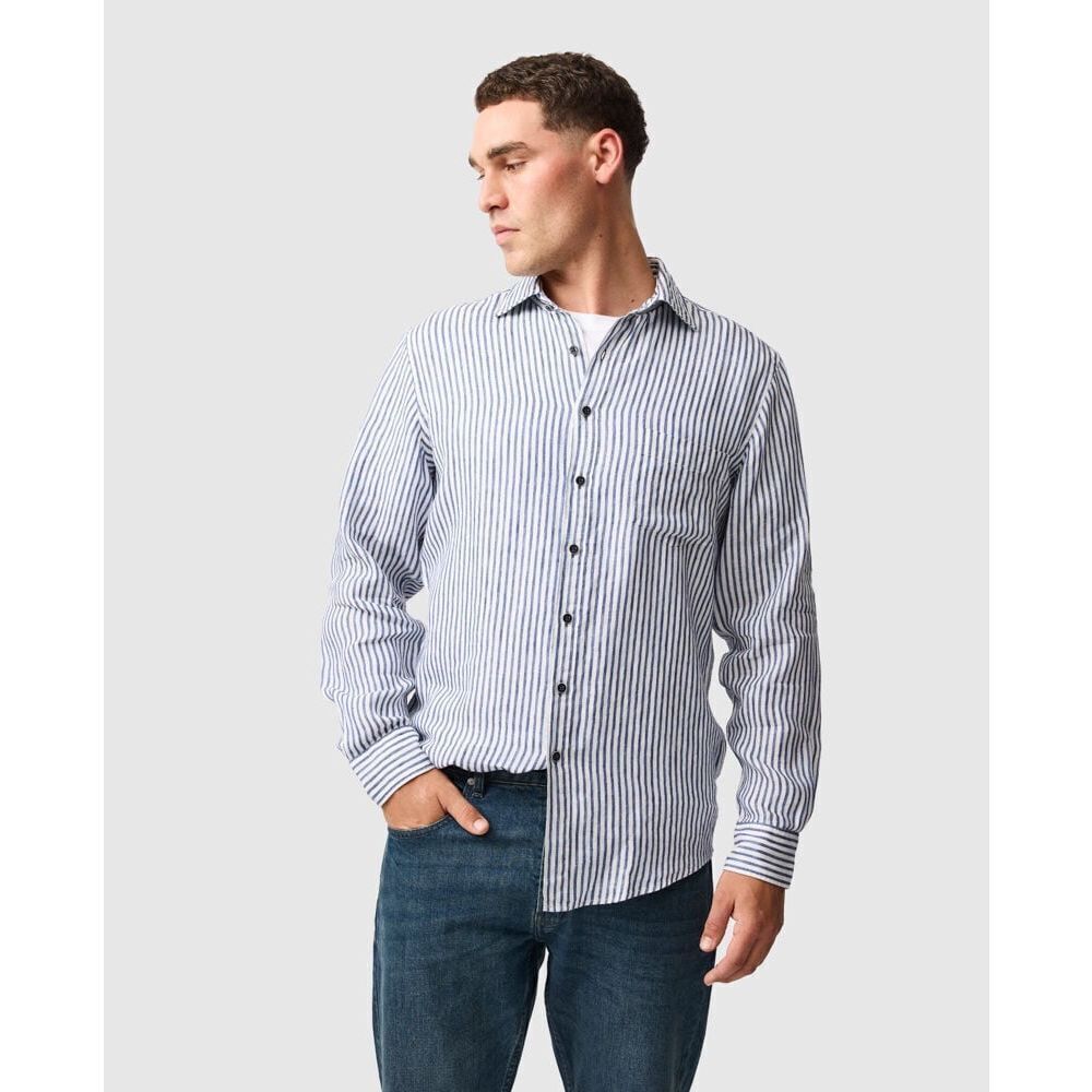 Rodd & Gunn Port Charles Sports Fit Shirt/Deep Ocean ME Size XL